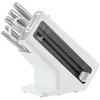 Ninja Kitchen StaySharp nerūdijančio plieno 6 dalių peilių rinkinys + baltas peilių laikymo blokas - K62006EUWH