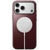 Nomad Modern odinis dėklas, bordo (Horween) – iPhone 17 Pro Max