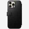 Dėklas Nomad Leather Folio, juodas - iPhone 16 Pro Max