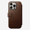 Dėklas Nomad Modern Leather Folio iPhone 16 Pro Brown