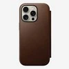 Dėklas Nomad Modern Leather Folio iPhone 16 Pro Brown