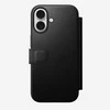Dėklas Nomad Modern Leather Folio, juodas - iPhone 17