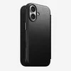 Dėklas Nomad Modern Leather Folio, juodas - iPhone 17
