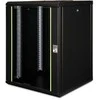 Digitus Sieninė spintelė, unikali serija | DN-19 16U-6/6-SW | 82 x 60 x 60 cm | Juodas