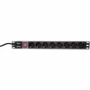 LOGILINK PDU8C01 LOGILINK- 19 PDU 1U 8 Vokietija Lizdas su ON/OFF jungikliu