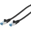 Patchcord S-Conn 75711-0.25S tinklo kabelis, juodas, 0,25 m, Cat6a S/FTP (S-STP) (75711-0.25S)