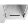PC Schrank fr Computergehuse Glastr Digitus. inkl. Castorgruppe. Farbe Grau RAL 7035