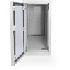 PC Schrank fr Computergehuse Glastr Digitus. inkl. Castorgruppe. Farbe Grau RAL 7035