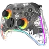 Žaidimų valdiklis DELTACO GAMING belaidis skaidrus „Switch 2“ su C mygtuku, RGB, makro mygtukais GAM-198-T / 4222477