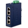 Šakotuvas PLANET Industrial 2-port 10/100/1000T Gigabit Ethernet (10/100/1000) Maitinimas per Eternetą (PoE) Mėlyna