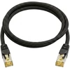 Python Patchkabel mit Cat.7 Rohkabel S/FTP PiMF halogenfrei 0,25m juodas