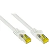 Python patch kabelis su Cat.7 neapdorotu kabeliu S/FTP PiMF be halogenų 0,5 m balta