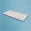 R Go Tools R-GO COMPACT BREAK ERGONOMIC - Klaviatūra QWERTZ (DE) su laidu Baltas