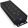 Šakotuvas Icy Box 7x Port USB 3.0 HUB ir 3 įkrovimo prievadai