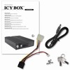 ICYBOX IB-170SK-B Icy Box Mobile Rack 5,25 skirtas 3,5 SATA HDD, ventiliatorius, juodas