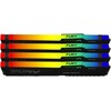RAM „Kingston KF560C40BBAK4-64“ 64 GB 6000 MT/s DDR5 CL40 DIMM (4 vnt. rinkinys) „FURY Beast RGB XMP“ | „Kingston“