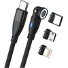 Kabelis USB Realpower USB-A - USB-C 1 m Juodas (439615)