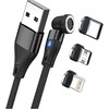 Kabelis USB Realpower USB-A - USB-C 1 m Juodas (439631)