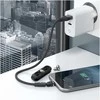 Kabelis USB Realpower Magnetic cable 3 Amp,20cm,juodas mit Adaptern