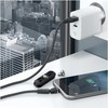 Kabelis USB Realpower USB-A - USB-C + microUSB + Lightning 2 m Juodas (439643)
