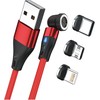 Kabelis USB Realpower USB-A - USB-C 2 m Raudona (439644)