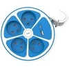 ROLINE 4-fach Steckdosenleiste mit Schalter, rund, UTE Version, USB-Charger A+C, blau, 1,5 m