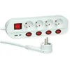 ROLINE 4-fach Steckdosenleiste mit Schalter, UTE Version, USB-Charger A+C, 1,5 m