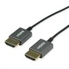 ROLINE 8K HDMI Ultra HD Kabelis mit Ethernet, ST/ST, ultra-slim, koaxial, juodas, 1,5 m