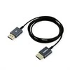 ROLINE 8K HDMI Ultra HD Kabelis mit Ethernet, ST/ST, ultra-slim, koaxial, juodas, 1,5 m