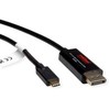 Adapteris USB Roline USB-C - DisplayPort Juodas (11.04.5958)