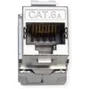 ROLINE Cat.6A (Class EA) Keystone, RJ-45, geschirmt, werkzeuglos, GHMT, silberfarben