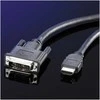 Roline HDMI – DVI-D kabelis 2 m juodas (11.04.5522)
