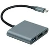 ROLINE Ekranas Adapteris USB Typ C - HDMI, USB 3.2 Gen 1 Typ A, Typ C PD