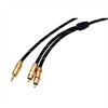 Tulip Roline Gold 3,5 mm stereo garso jungiamasis laidas – 2x tulpė, M/M, 10 m