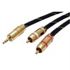 Tulip Roline Gold 3,5 mm stereo garso jungiamasis laidas – 2x tulpė, M/M, 10 m