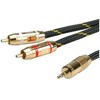 Tulip Roline Gold 3,5 mm stereo garso jungiamasis laidas – 2x tulpė, M/M, 10 m