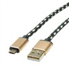 ROLINE GOLD USB 2.0 Kabelis Typ A ST - Micro B ST reversibel 0,8m