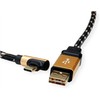 Oem Roline USB-A – USB-C USB laidas, 1,8 m juodas (11.02.9061)