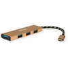 HUB USB Roline Koncentrator GOLD USB 3.2 Gen 1, 4 porty, kabelis połączeniowy typu C