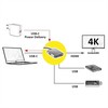 Šakotuvas „Roline Gold“ USB-C stotis / replikatorius (1120-02-12)
