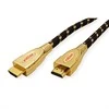 Kabelis Roline HDMI - HDMI 1m auksinė (JAB-3027868)