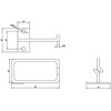 Organizatorius Roline kabelių įvadas ROLINE, 40x80 mm, metalinis, šoninis kabelių įvadas