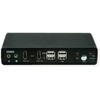 Przełącznik Roline ROLINE Dwugłowicowy przełącznik KVM HDMI 4K@60Hz, 2 komputery, DP/HDMI, audio, su 2-portowym koncentratorem USB 2.0