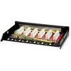 ROLINE Mini-Patchpanel, Cat.6A (Class EA), 6x RJ45, 0,5HE, geschirmt, juodas