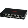 ROLINE Mini-Patchpanel, Cat.6A (Class EA), 6x RJ45, 0,5HE, geschirmt, juodas