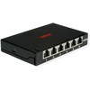 ROLINE Mini-Patchpanel, Cat.6A (Class EA), 6x RJ45, 0,5HE, geschirmt, juodas