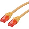 Roline Patchcable -RJ- 45-3 m - UTP - CAT 6 - be halogenų, suvyta - geltona (21.15.2523)