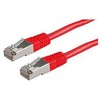 ROLINE Patchkabel Kat.6 Class E S/FTP PiMF raudona 1m
