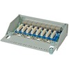 ROLINE Patchpanel 8 Ports Kat.5e Class D geschirmt grau