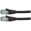 ROLINE RM Patchkabel Cat.6A S/FTP (PiMF), juodas, 0,5 m